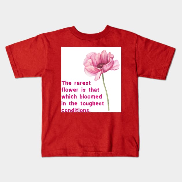 Rarest flower Kids T-Shirt by Ians Photos and Art